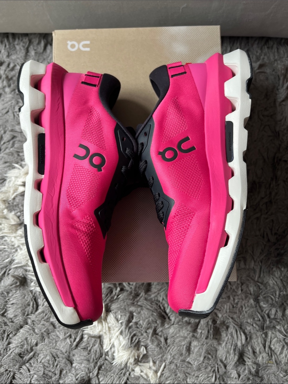 On running sneakers. Cloudzone. Pink. Black. US womens size 7. New in box. - Picture 5 of 7